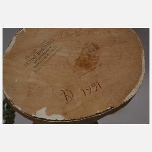 Zwei geschnitzte Maschkera-Figuren