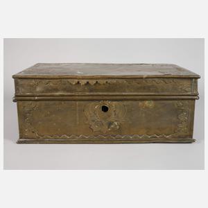 Große Schreibschatulle Messing