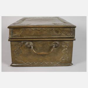 Große Schreibschatulle Messing