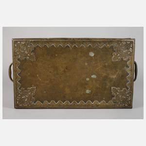 Große Schreibschatulle Messing
