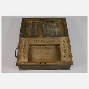 Große Schreibschatulle Messing