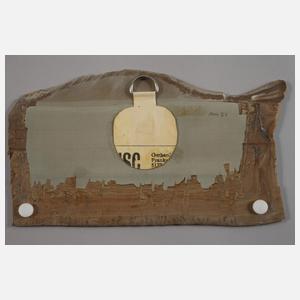 Zwei Segmente Landschaftsachat