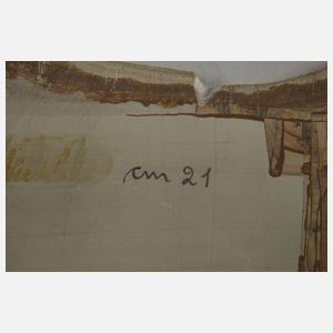 Zwei Segmente Landschaftsachat