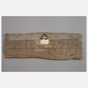 Zwei Segmente Landschaftsachat