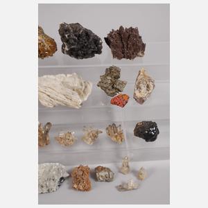 Konvolut sächsische Mineralien
