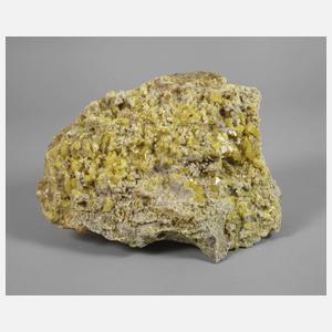 Große Schwefel-Kristallstufe