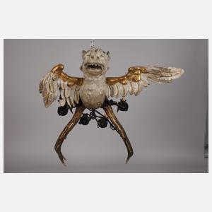 Figürliche Geweihlampe