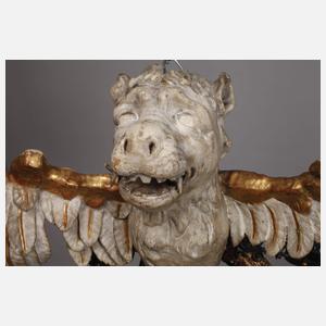 Figürliche Geweihlampe