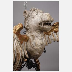 Figürliche Geweihlampe