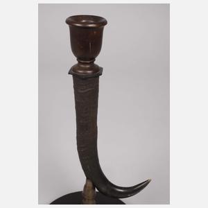 Paar jagdliche Leuchter