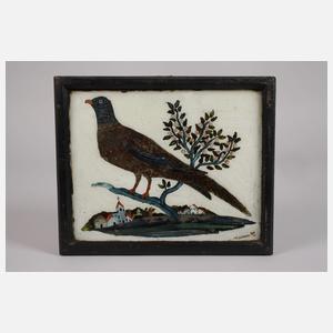 Fasan – Bäuerliche Hinterglasmalerei