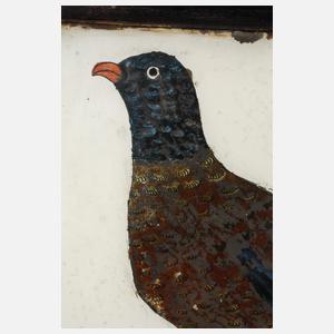 Fasan – Bäuerliche Hinterglasmalerei