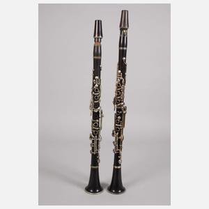 Zwei Klarinetten im Etui
