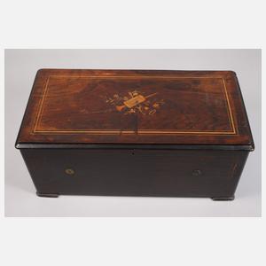 Große Walzenspieldose mit Glockenspiel