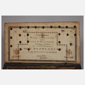 Historische Münzwaage