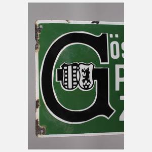 Emailleschild Göschwitzer Portland-Zement