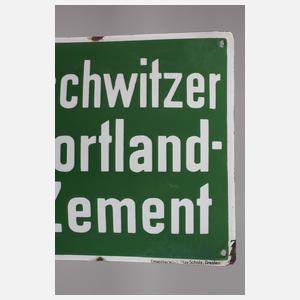 Emailleschild Göschwitzer Portland-Zement