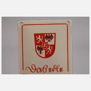 Kleines Emailleschild