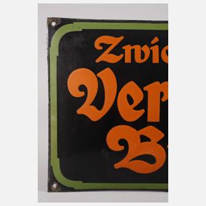 Emailleschild Zwickauer Vereinsbiere