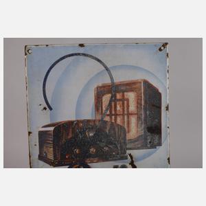 Emailleschild Radio Lumuphon