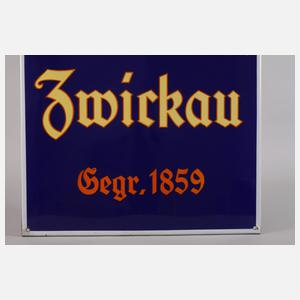 Emailleschild Vereinsbrauerei Zwickau