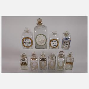 Konvolut Apothekergefäße