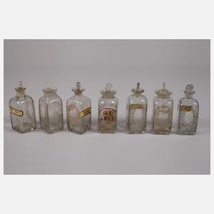 Konvolut Apothekergefäße