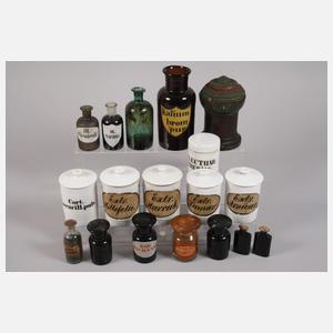 Konvolut Apothekergefäße