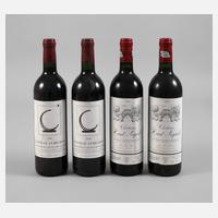 Vier Flaschen Rotwein111