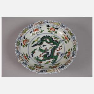 Schale mit Drachendekor