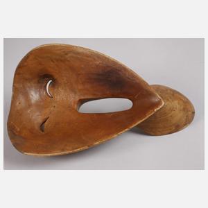 Geschnitzte Wandmaske