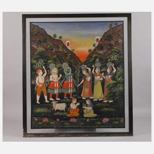 Krishna und die Gopis
