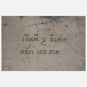 Große Deckeldose Silber