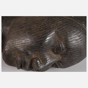 Bronzekopfstück eines Oni