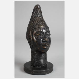 Vier Bronzen Benin
