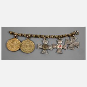 Frackkette mit Ordensminiaturen