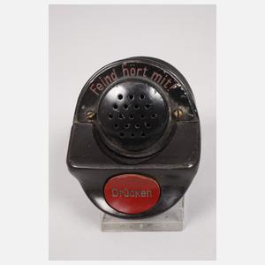 Feldtelefon und Handsirene Wehrmacht