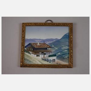 Rosenthal Porzellanbildplatte "Haus Wachenfeld"