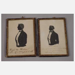 Neun studentische Scherenschnittbilder