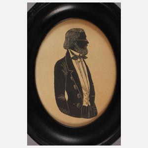 Sieben studentische Scherenschnittbilder