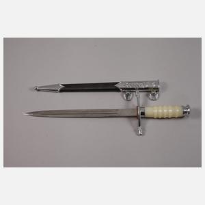 Offiziersdolch NVA mit Helm und Schützenschnur