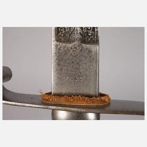 Artilleriesäbel Bayern mit geätzter Klinge