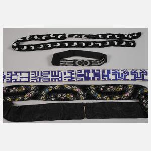 Konvolut Perlstickerei