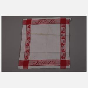 Konvolut Haushaltstücher mit Bezeichnung