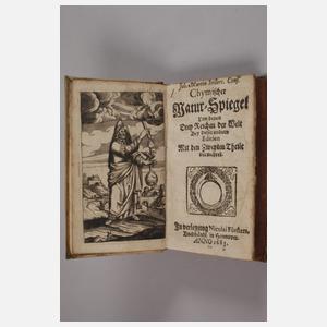 Drei Bücher mit Kupferstichen