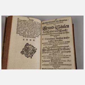 Drei Bücher mit Kupferstichen