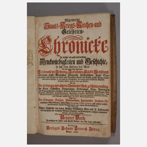 Staats-, Kriegs-, Kirchen- und Gelehrten-Chronicke
