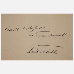 Autograph von Leo Fall