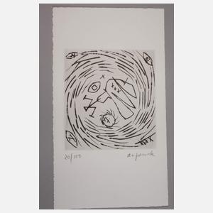 A. R. Penck, Kiessstraße Zwanzig Uhr