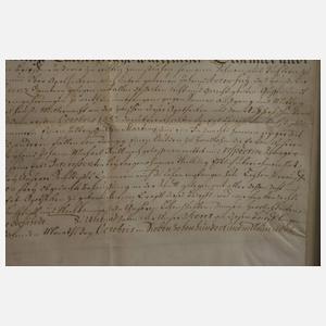 Brief des Fürstbischofs von Bamberg und Würzburg 1739